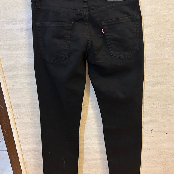 Levi's Flex 511 Slim Stretch Black Straight Jeans Timeless Fit - Picture 5 of 8